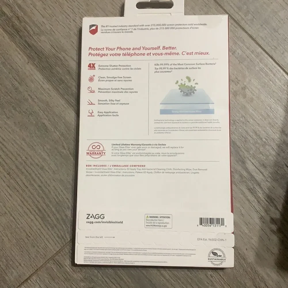 Invisible SHIELD glass elite protection glass. New